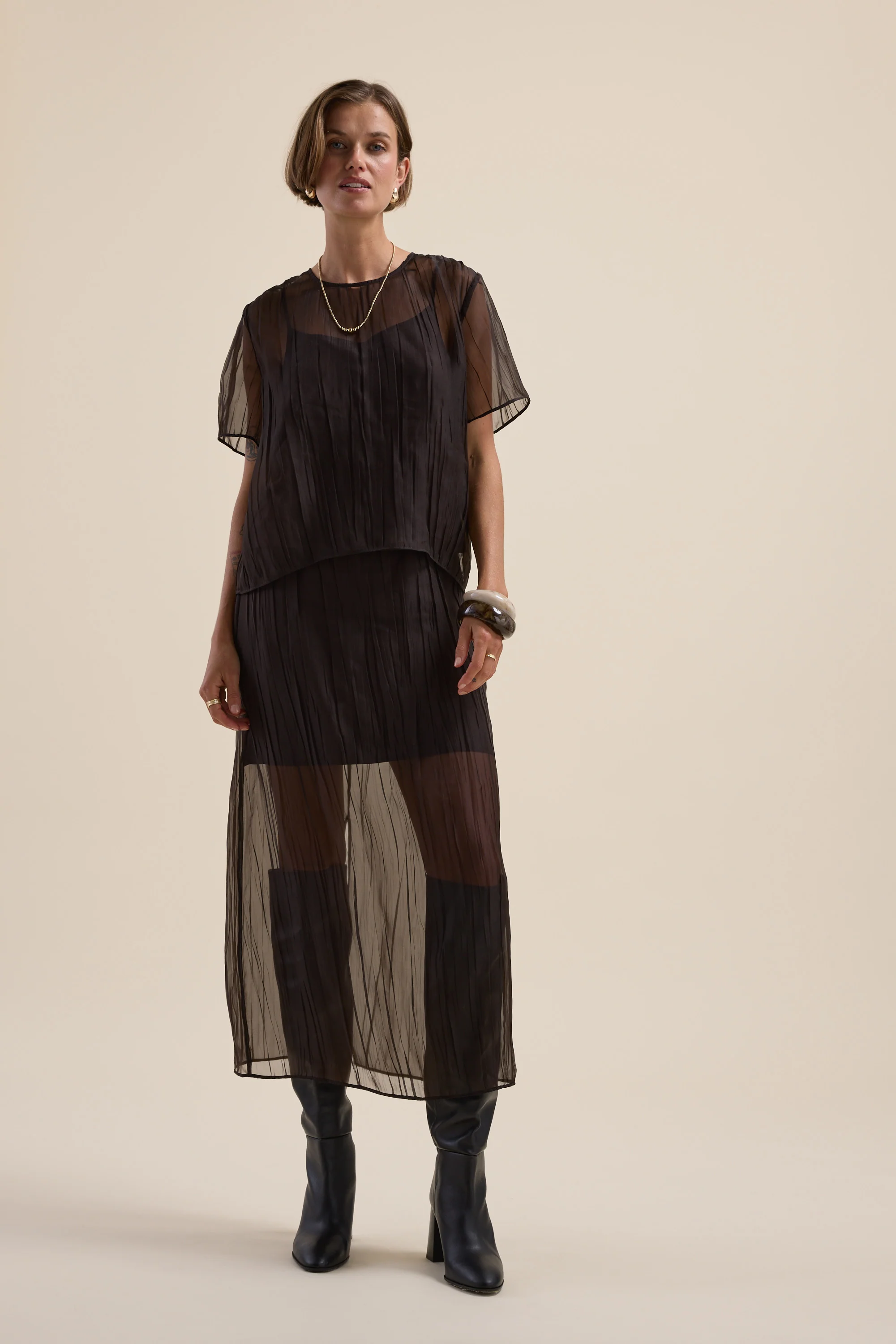 Ari Sheer Midi Skirt - Image 3