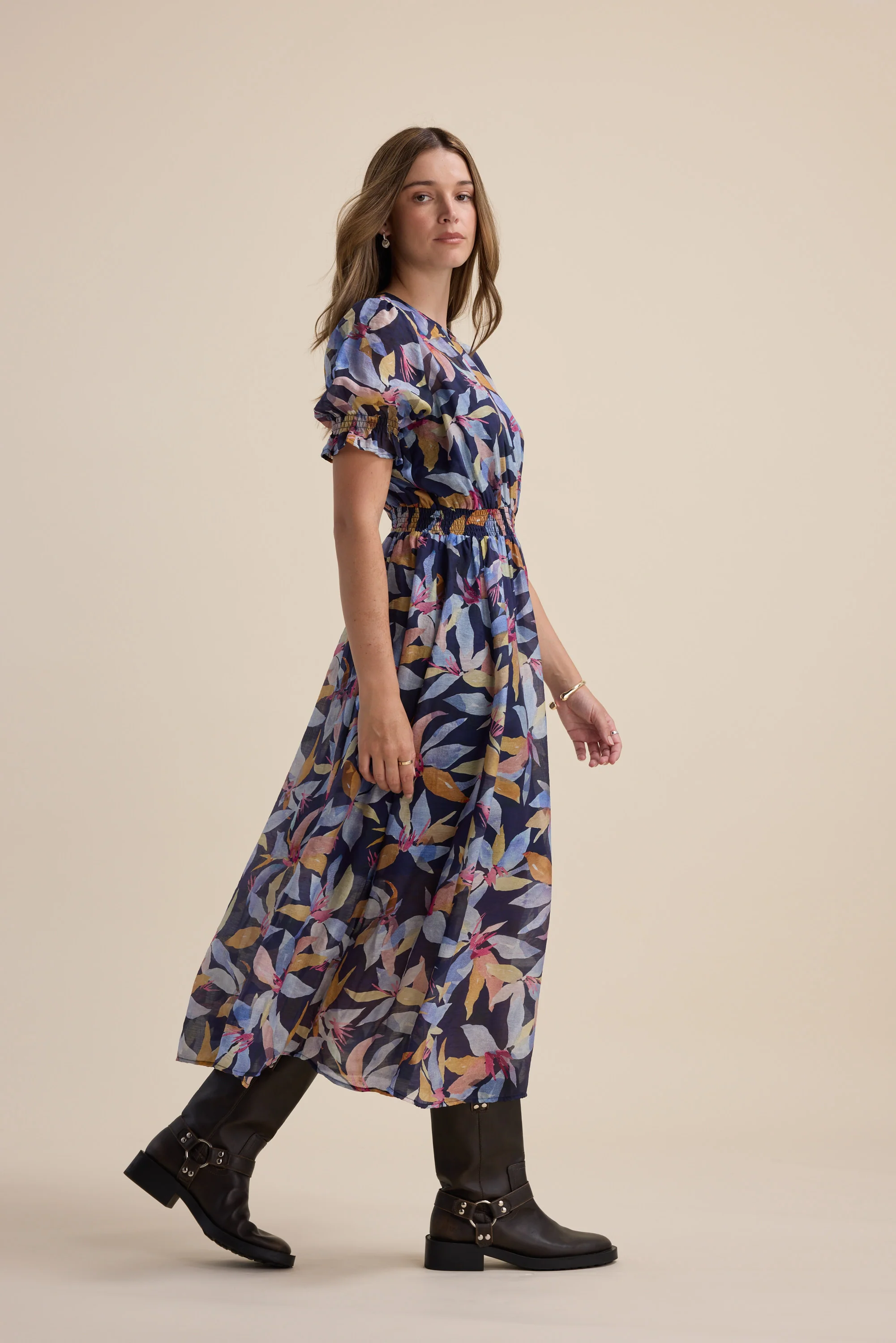 Ava Gather Waist Dress - Image 3