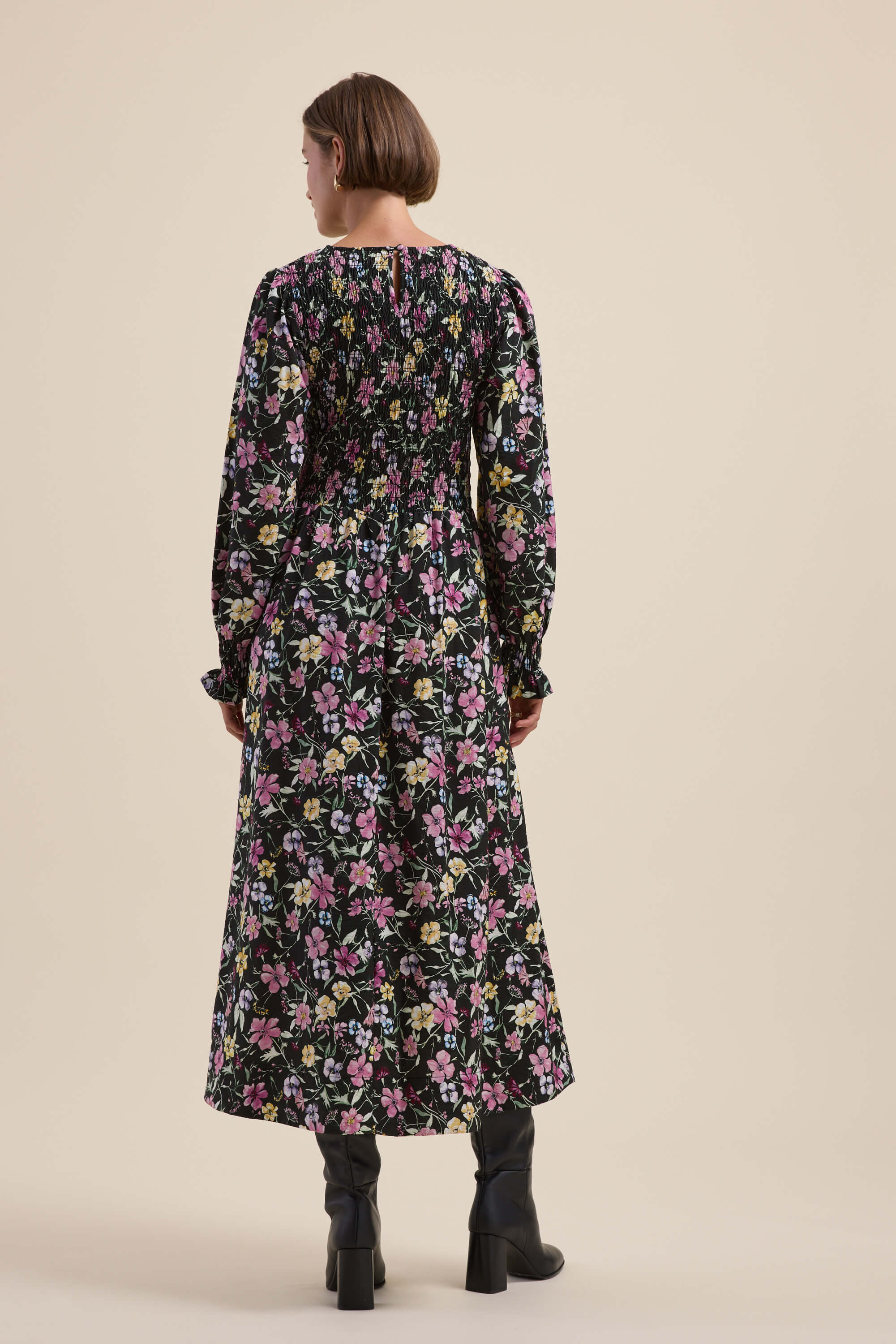 Brooke Shirred Long Sleeve Dress - Image 8