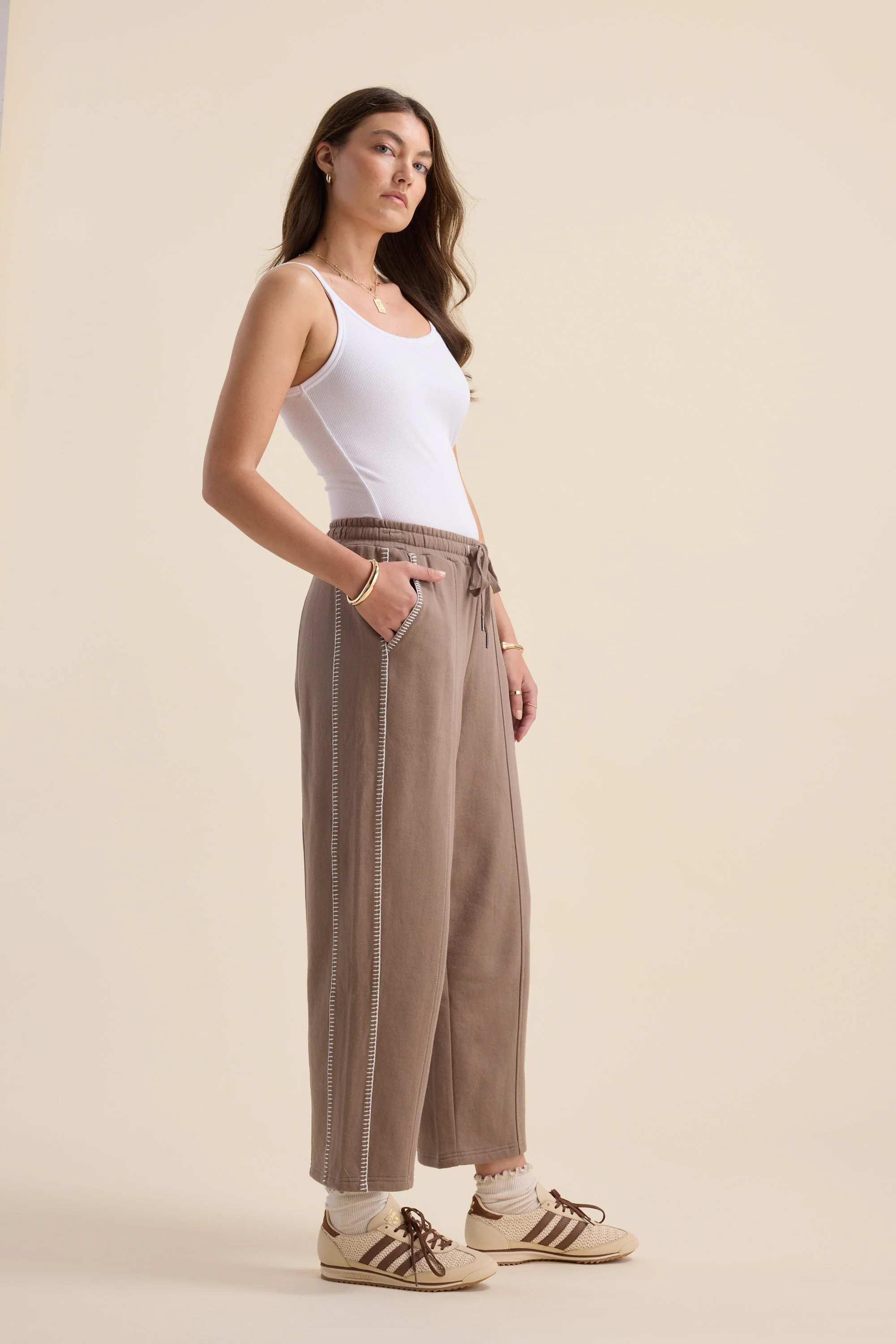 Elementary Blanket Stitch Barrel Trackpants - Image 3