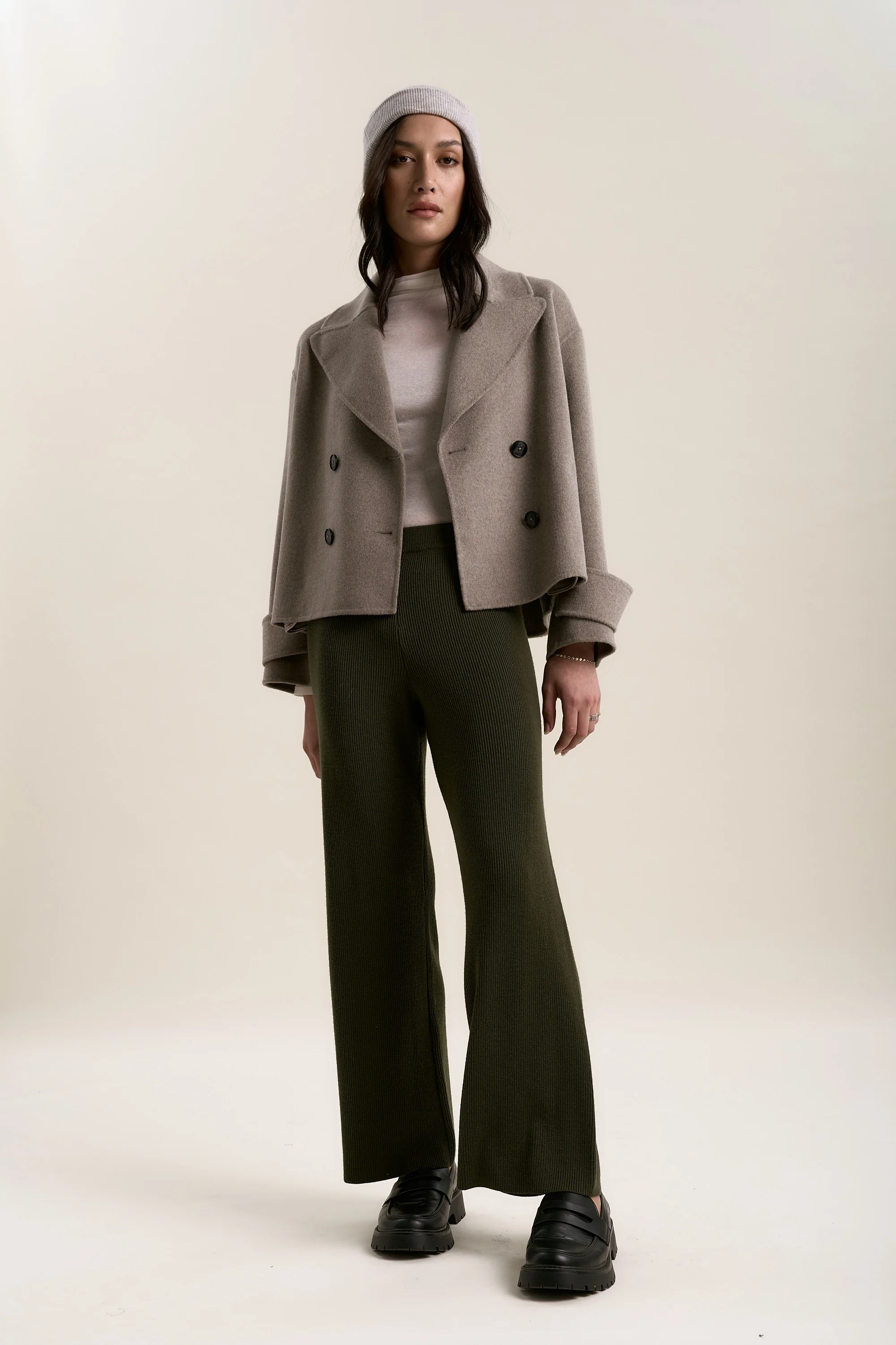 Elementary Merino Blend Wide Leg Jogger - Image 2