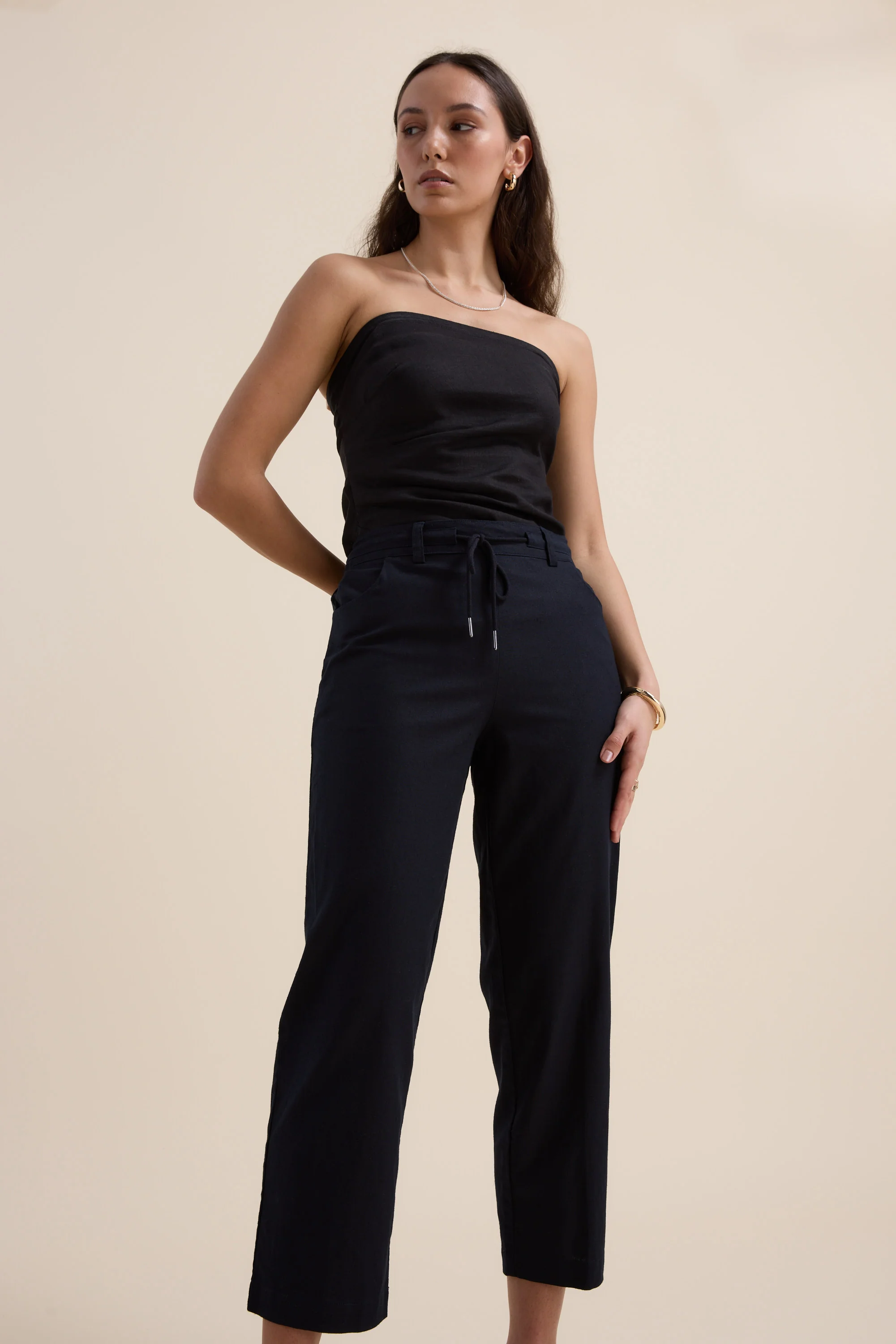 Elementary Relaxed Linen Pants - Image 4