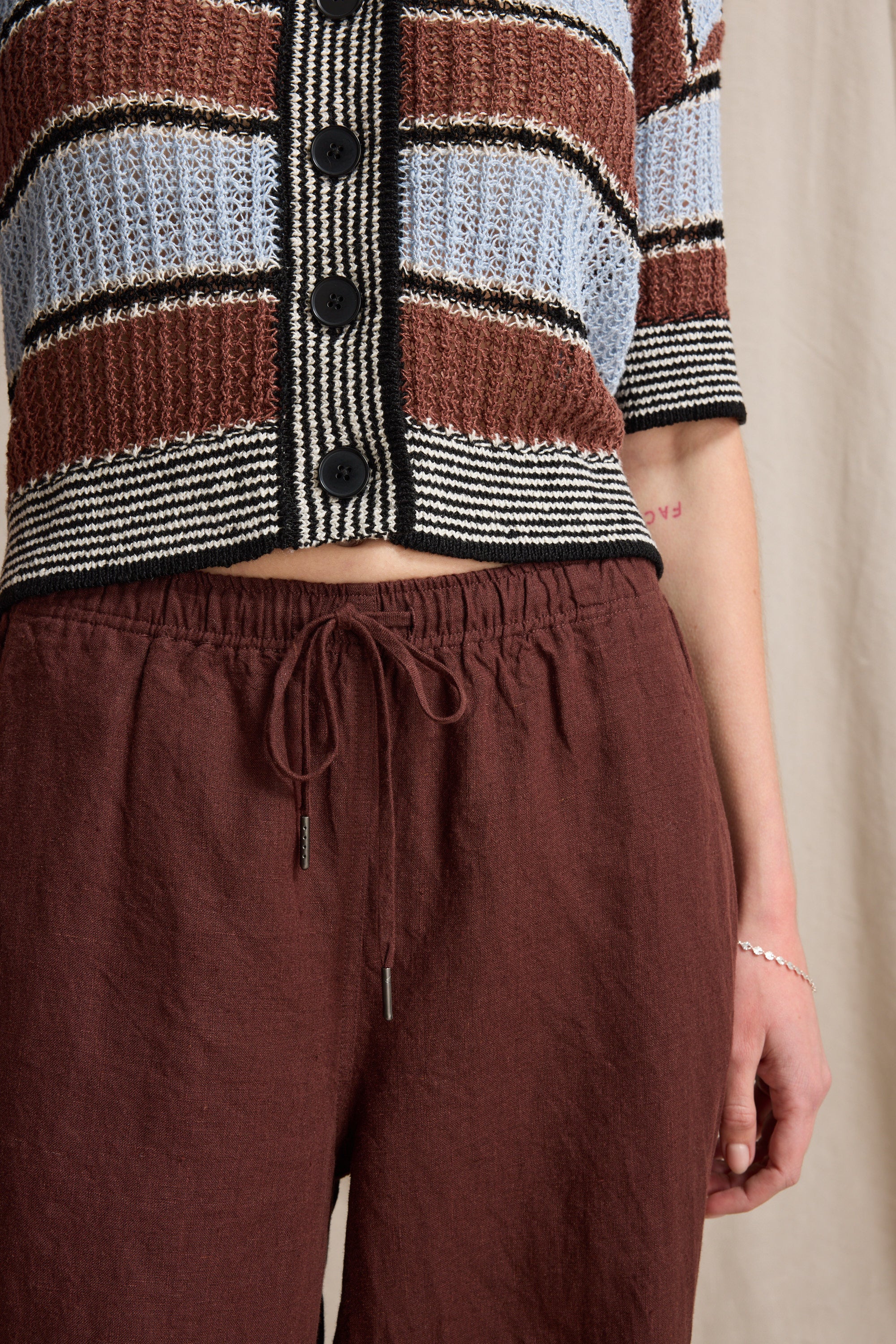 Elementary Wide Leg Linen Pants - Image 3