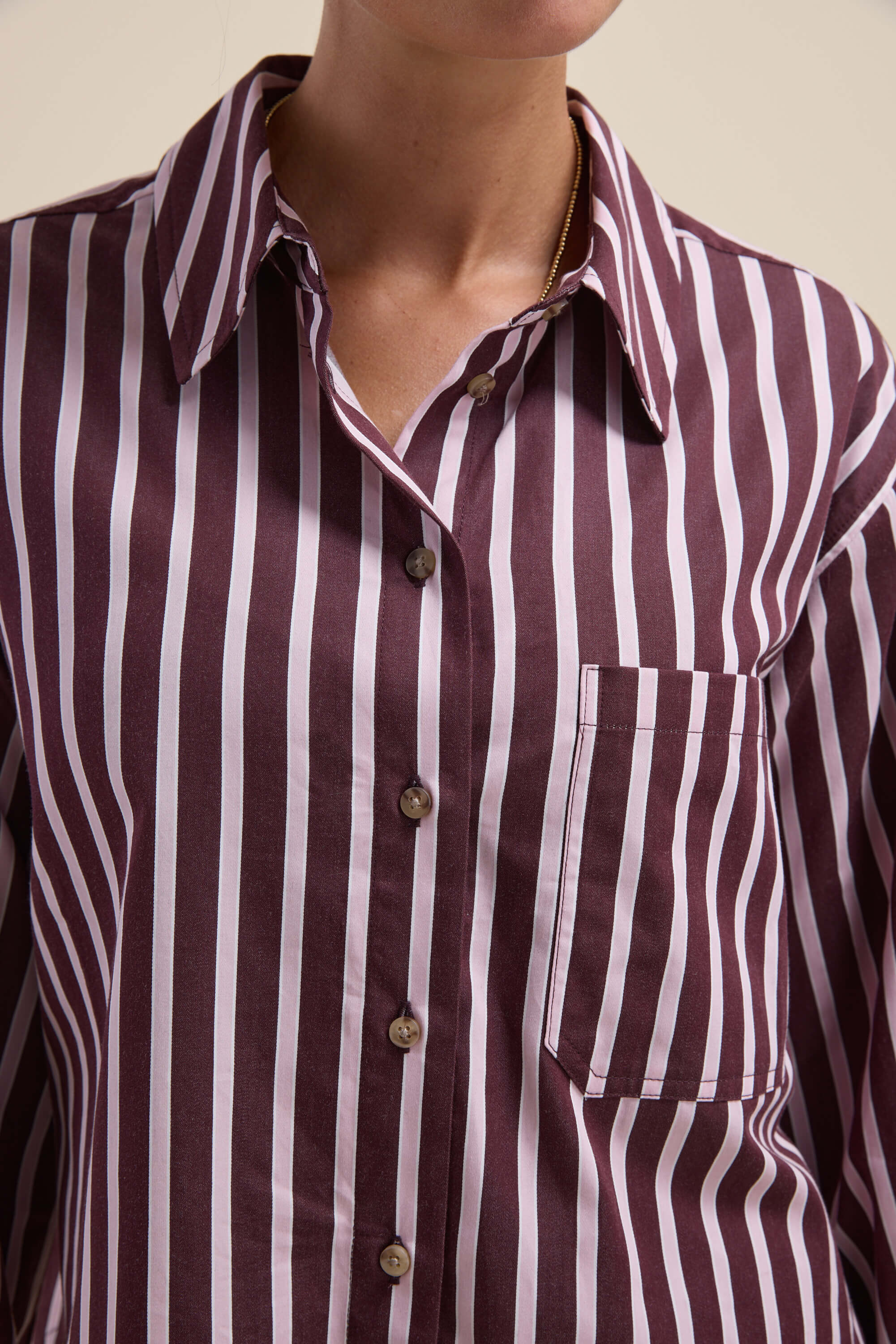 Leah Stripe Detail Shirt - Image 7